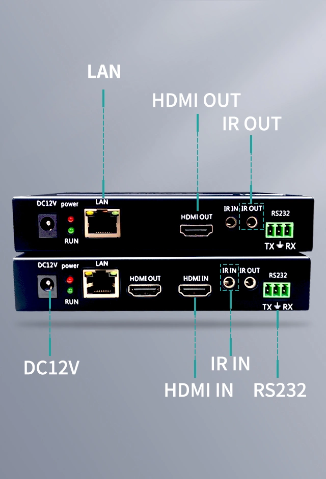 2023 New Design IR Control 4K30 HDMI Extender Local Loop Output RJ45 to HDMI Transceiver