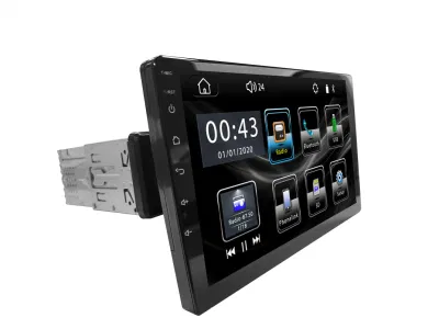 ユニバーサル Android 1DIN 10.1 インチカーオーディオラジオ WiFi Bt FM 4 コア 1 + 16 ギガバイト Carplay/4G/Am/RDS/DSP カーステレオ DVD GPS マルチメディアプレーヤー